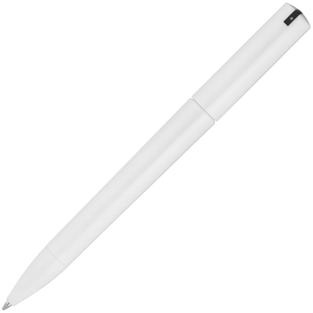 Ручка шариковая Split White Neon, белая с черным
